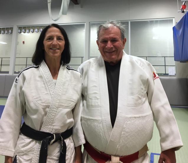 Sylvie Guertin et Louis Graveline, partenaire dans la vie et au judo. Photo : gracieuseté